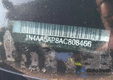 2010 Nissan Maxima 3.5 Sv из США, поврежденный, VIN 1N4AA5AP8AC808466